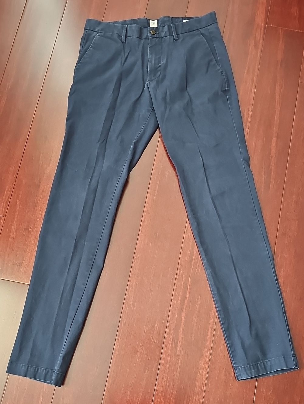 Gap Men's Navy Chino Pants - Classic Tailored Fit